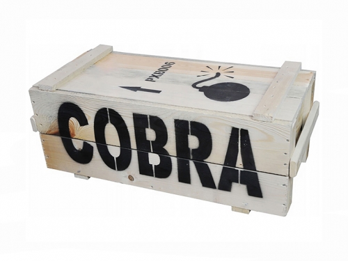 Cobra v dřevěné bedně 87 ran / multikalibr
